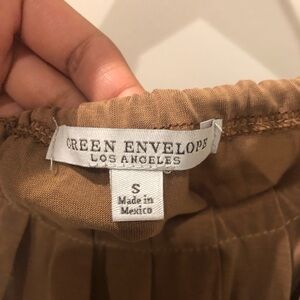 Green Envelope Beige Tank Top